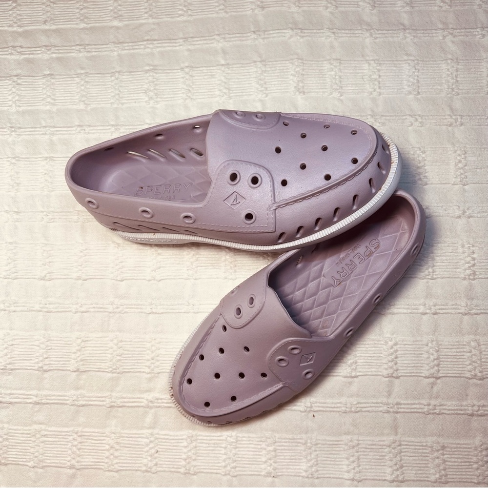 Sperry Lavender Top siders Slip-On Perforated Casual Shoes - Picture 3 of 6